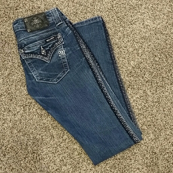 Miss Me Detailed Skinny Jeans - Picture 1 of 2