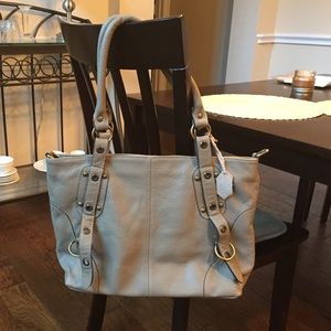 100% Genuine leather Taupe Tote- PERFECT condition