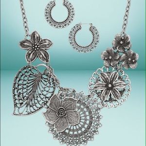 Premier Design Botanical Necklace & Earrings