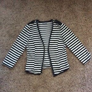 Charlotte Russe Striped Blazer. B & W. - Medium
