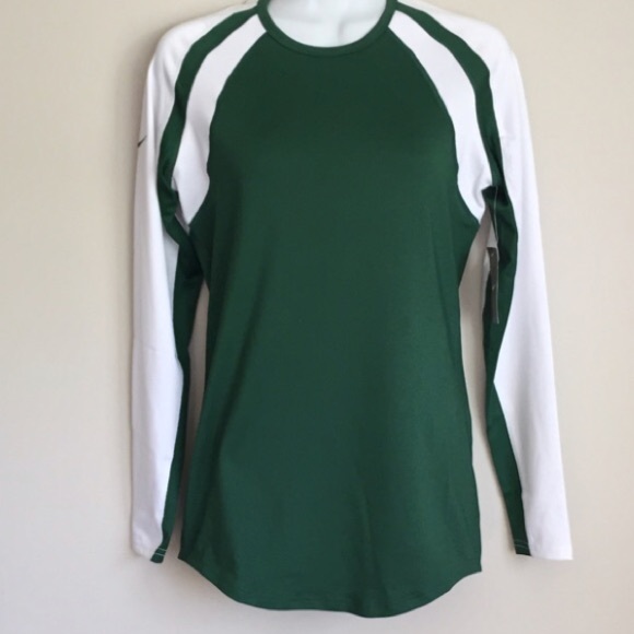 Nike Tops - NWT! Nike green and white athletic top