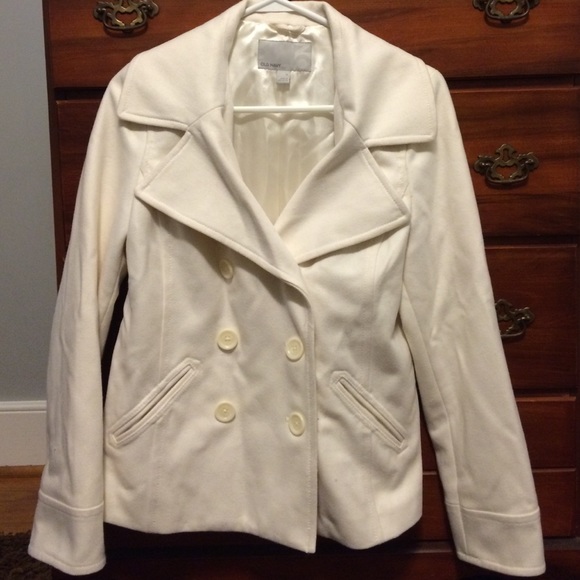 Old Navy cream lined coat