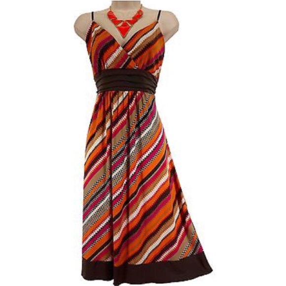 new directions Dresses & Skirts - Size XL SLANTED STRIPES EMPIRE SUNDRESS Summer