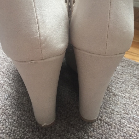 Wedges - Qupid cream peep toe - Picture 2 of 4