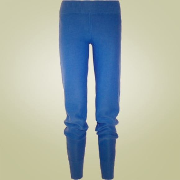 T by Alexander Wang blue knit sweater pants S