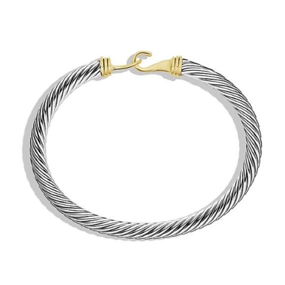 David Yurman Cable Classic Buckle bracelet w gold
