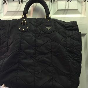 Large quilted nylon Prada Bag