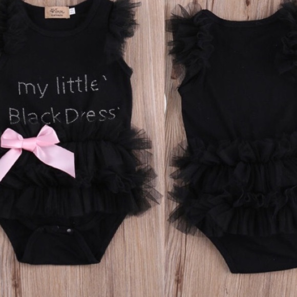 This is my LBD Onesie Tulle Bow Holiday Party - Picture 2 of 2