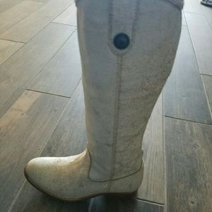 Frye new white riding boots