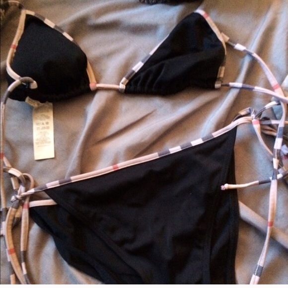 Burberry swim suit.