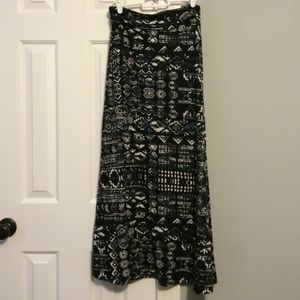Black & White maxi skirt