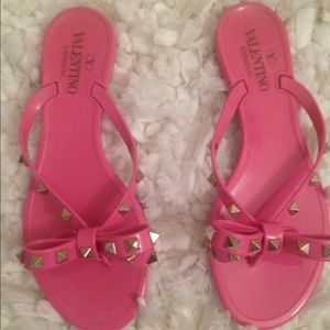 Valentino Rockstud Jelly Sandal