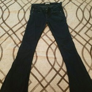 Free People Dark Wash Flare Bell Bottoms