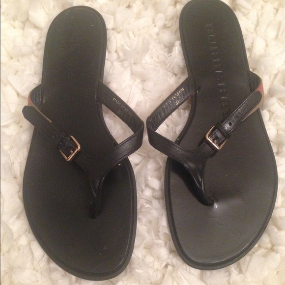 Burberry check print sandals