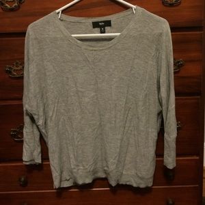 Gray sweater top