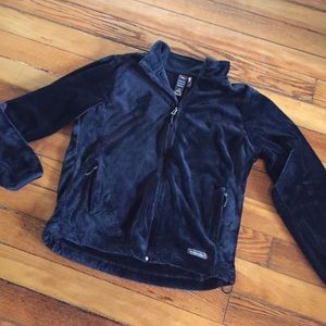 Black fleece zip jacket by Avalanche, size Large