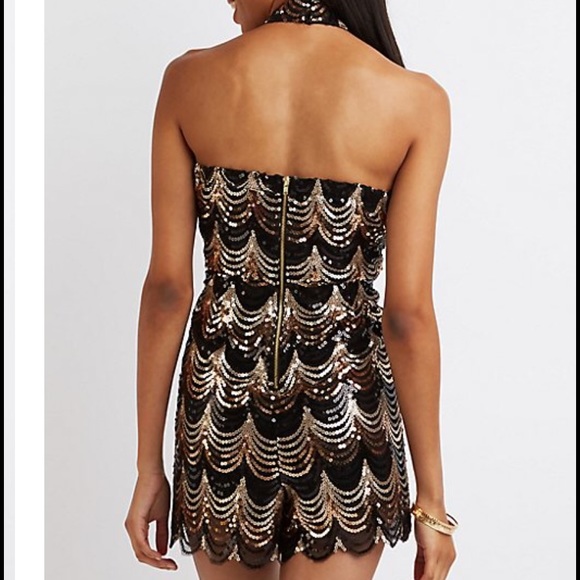 Gorgeous sequin romper ❗️only Sz XL left ❗️ - Picture 2 of 3
