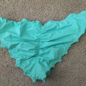 Ruffle cheeky swim suit bottom
