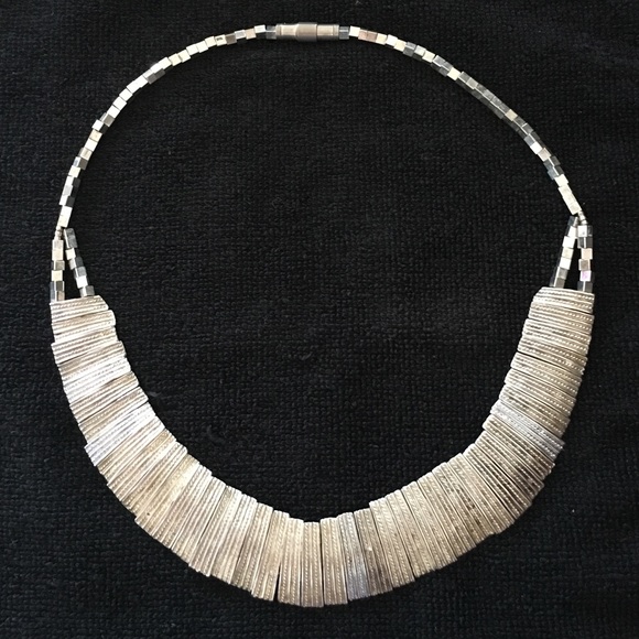 Silver Statement Necklace - image 2