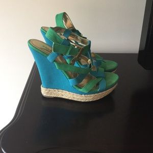 Blue and Green Wedges