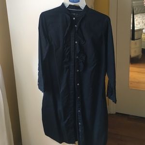 GAP Ruffled Victorian Work Shirt dress