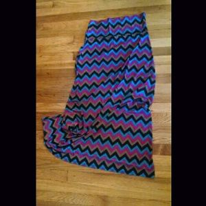 Chevron maxi skirt