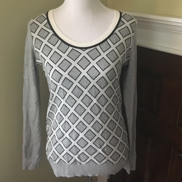 Banana Republic argyle-ish sweater M