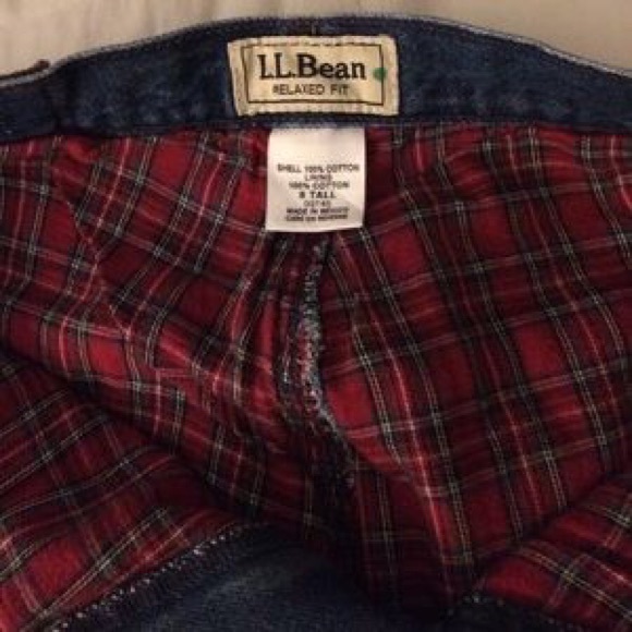 LL Bean Flannel Lined Jeans