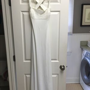 Long white dress, formal