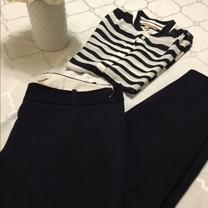 JCrew Navy Minnie Stretch Twill Pant