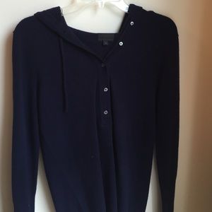 NWOT jcrew collection cashmere hoodie
