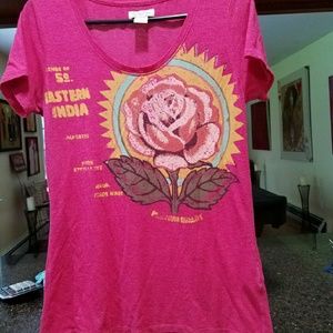 Lucky Brand pink graphic t-shirt