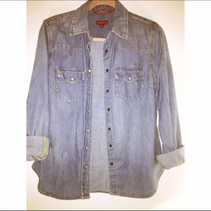 LAST CALL MOVING SALE! Denim button down shirt