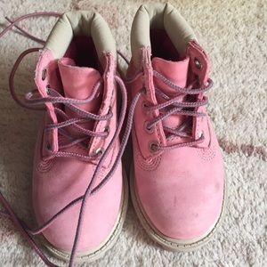 Timberland Pink Toddler size 6 New.