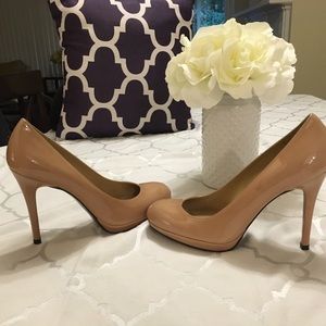 Stuart Weitzman Nude Platform Pumps