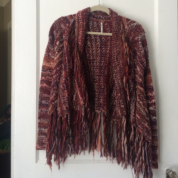 *Reduced* Free People fringe cardigan