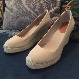 JCrew Canvas Espadrille Wedge (almost new)