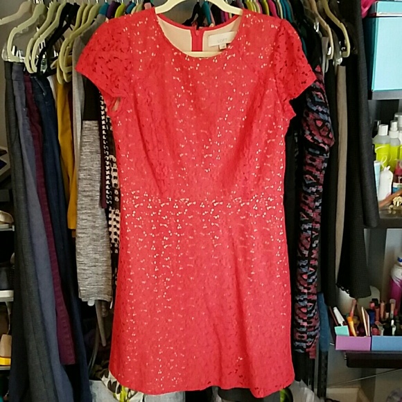 Anne Taylor LOFT Lace Overlay Dress