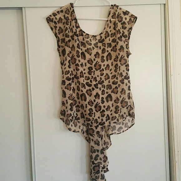Sheer Leopard print shirt