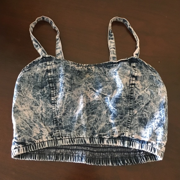 Denim crop top