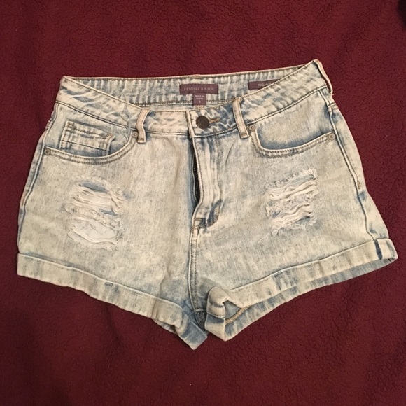 High rise shorts