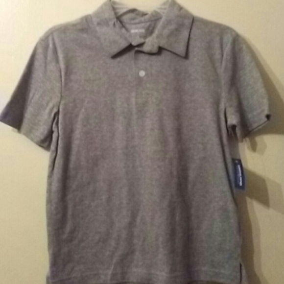 Boys gray polo shirt