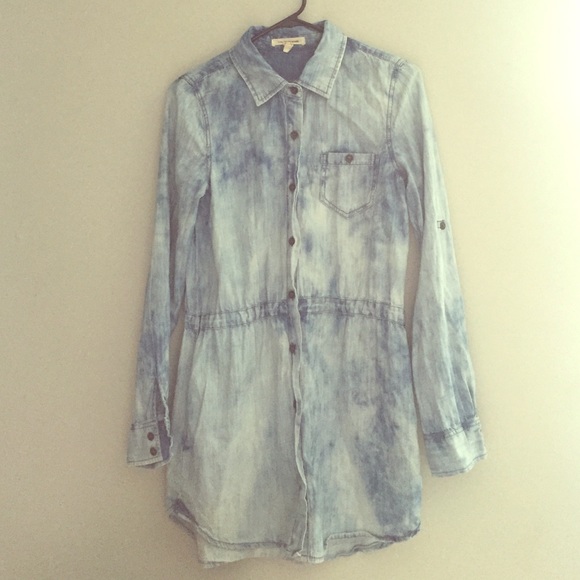 Denim wash tunic