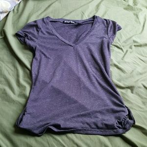 V neck casual dress shirt