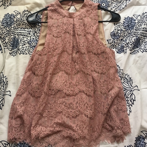 Small Pink Lace Top