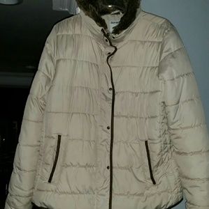 Cream off white XL old navy winter coat