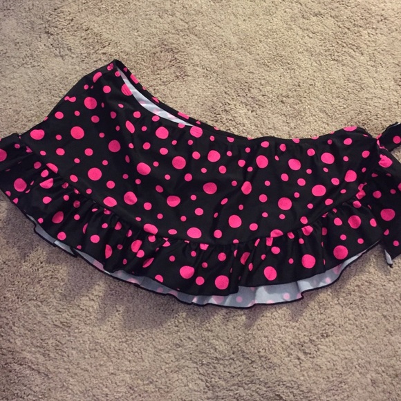 Polka dot bathing suit bottom