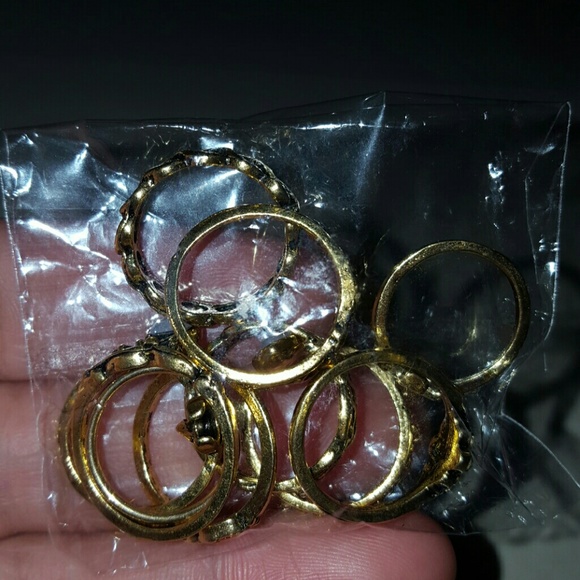 🍀10 pcs women punk vintage knuckle rings trival🔥 - Picture 4 of 5