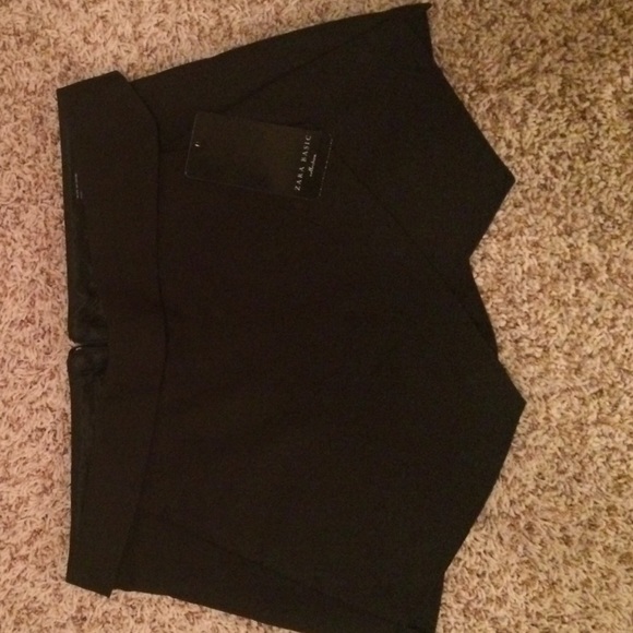 ZARA black envelope skort