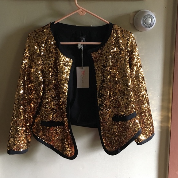 Brand New--Gold Sequin Jacket